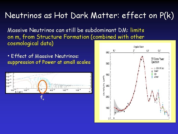 Neutrinos as Hot Dark Matter: effect on P(k) Massive Neutrinos can still be subdominant