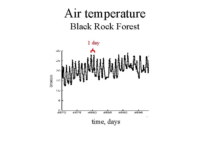 Air temperature Black Rock Forest 1 day time, days 