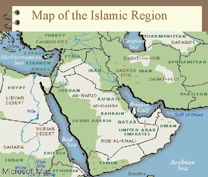 Map of the Islamic Region 10/1/98 27 