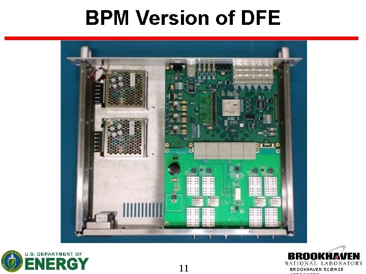 BPM Version of DFE 11 BROOKHAVEN SCIENCE 