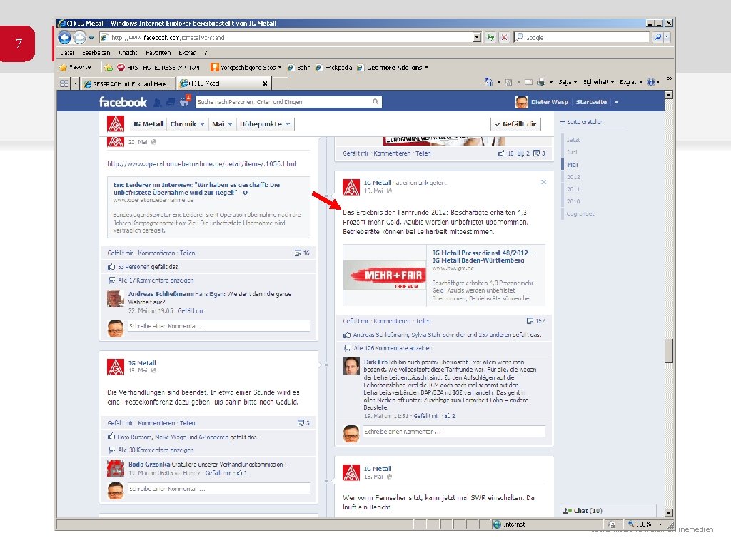 7 Social Media IG Metall Onlinemedien 