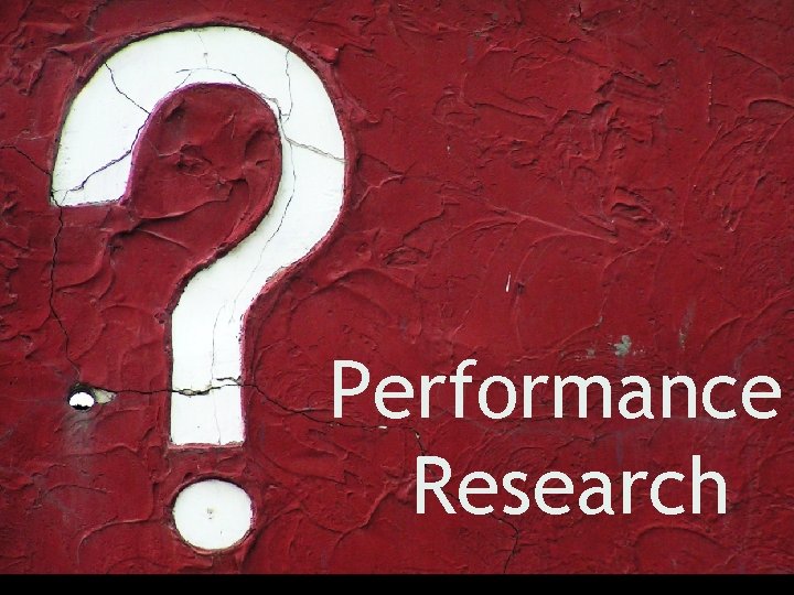 Performance Research 