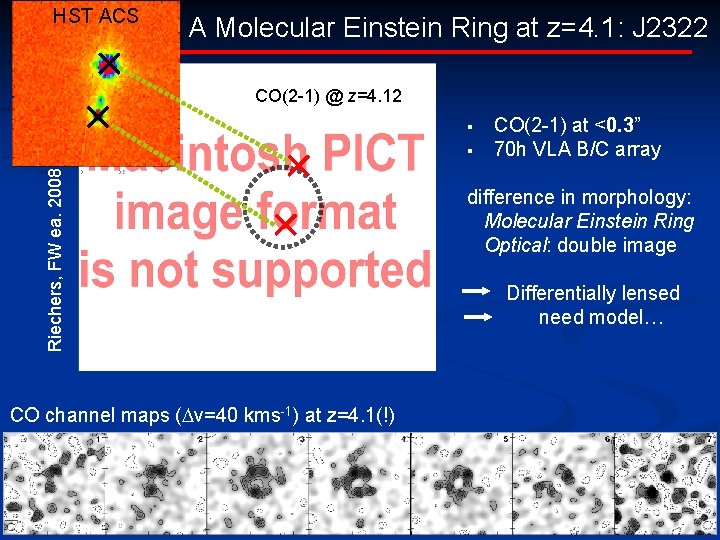 HST ACS A Molecular Einstein Ring at z=4. 1: J 2322 CO(2 -1) @