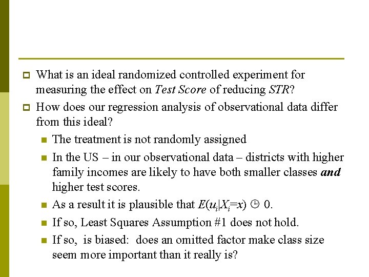 p p What is an ideal randomized controlled experiment for measuring the effect on