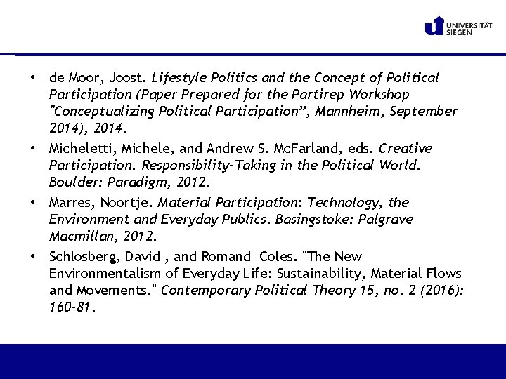 • de Moor, Joost. Lifestyle Politics and the Concept of Political Participation (Paper