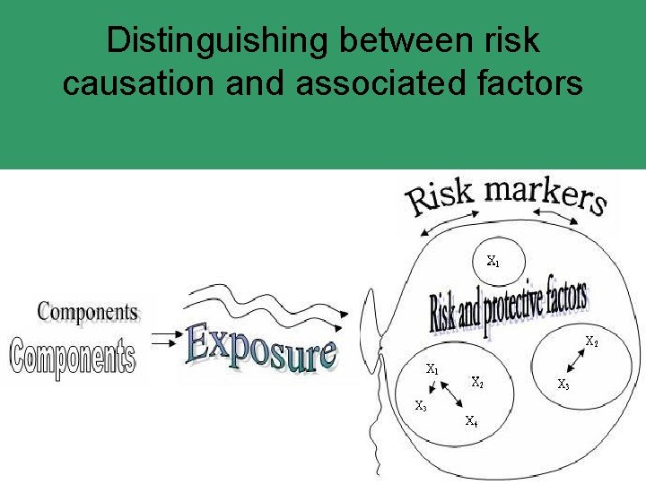 Distinguishing between risk causation and associated factors 