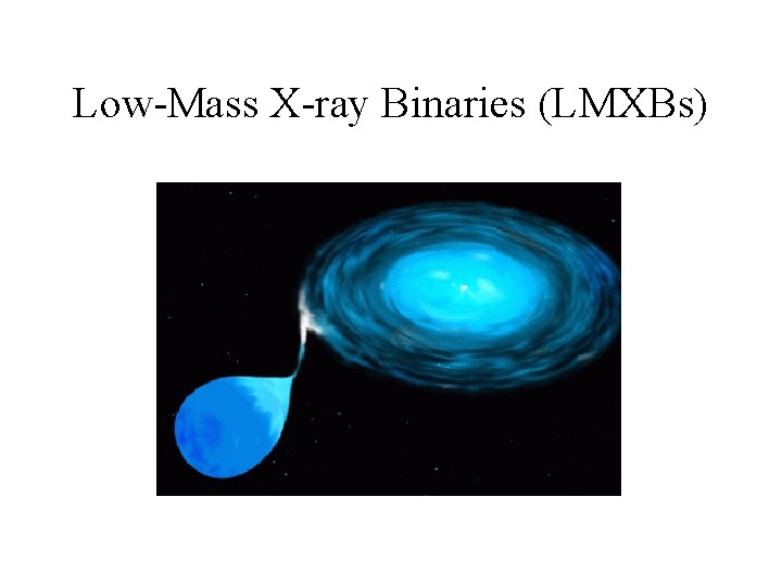 Low-Mass X-ray Binaries (LMXBs) 
