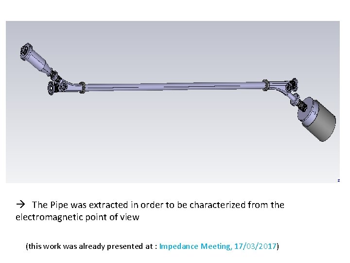  The Pipe was extracted in order to be characterized from the electromagnetic point
