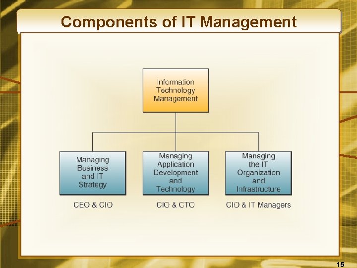 Components of IT Management 15 