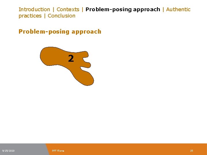 Introduction | Contexts | Problem-posing approach | Authentic practices | Conclusion Problem-posing approach 2
