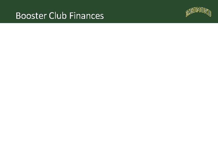 Booster Club Finances 