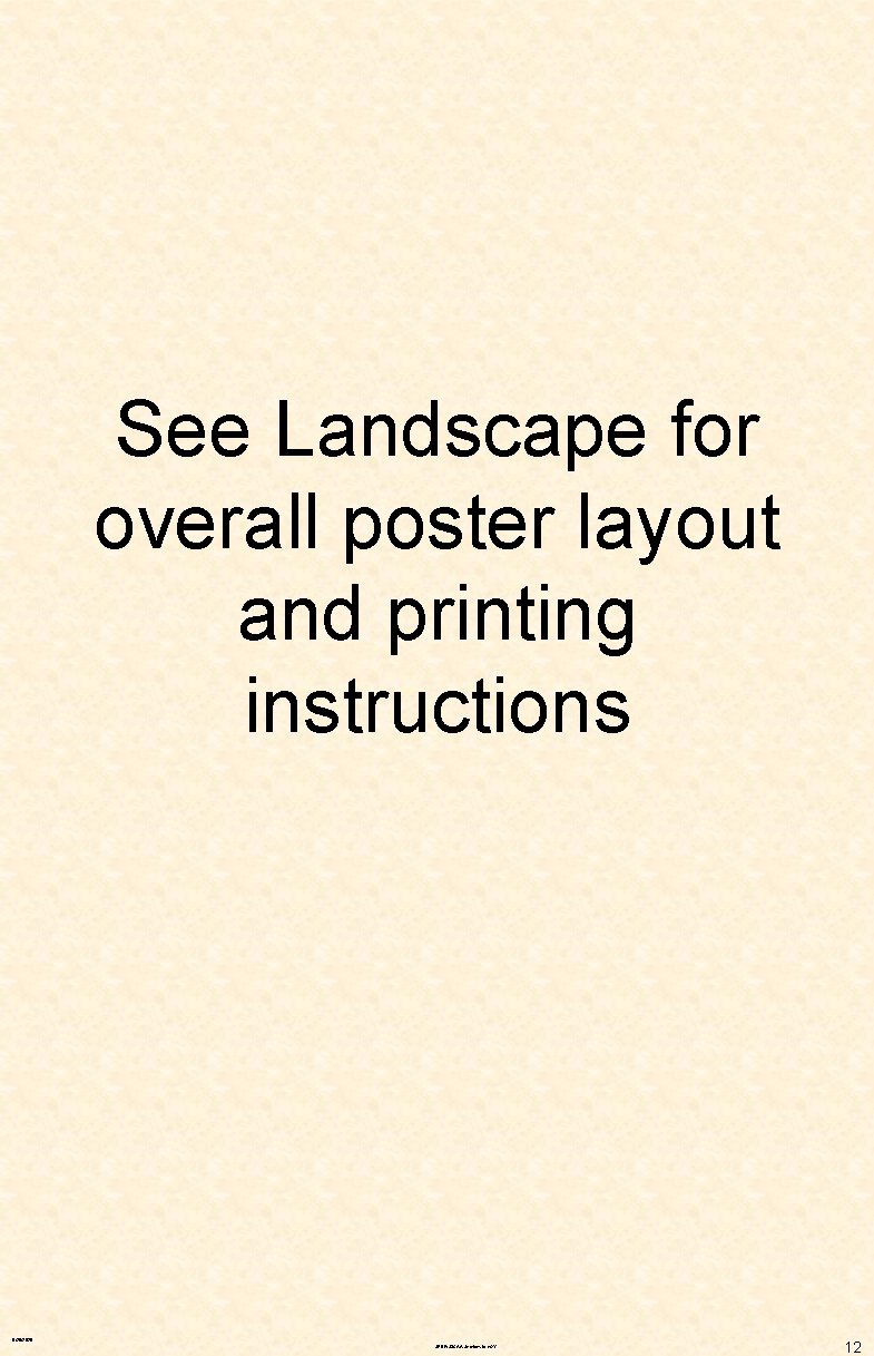 See Landscape for overall poster layout and printing instructions 9/26/2020 SPDF/S 3 CAA Services