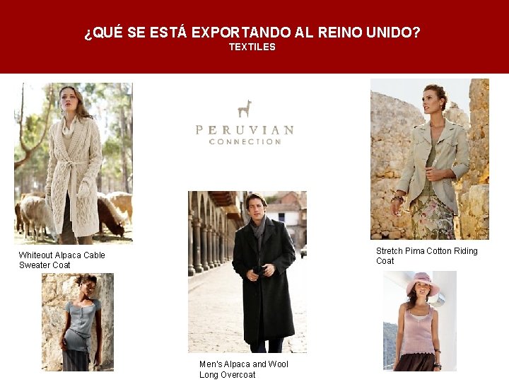 ¿QUÉ SE ESTÁ EXPORTANDO AL REINO UNIDO? TEXTILES Stretch Pima Cotton Riding Coat Whiteout