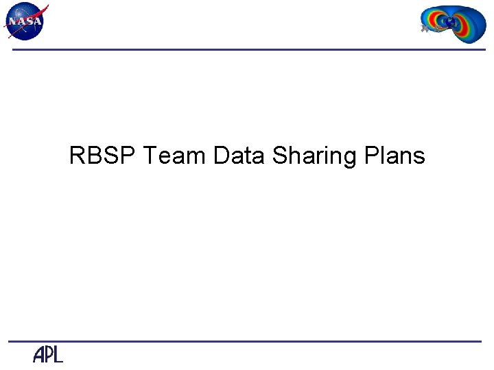 RBSP Team Data Sharing Plans 