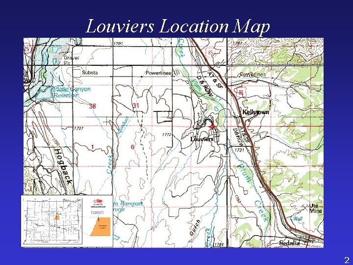 Louviers Location Map 2 
