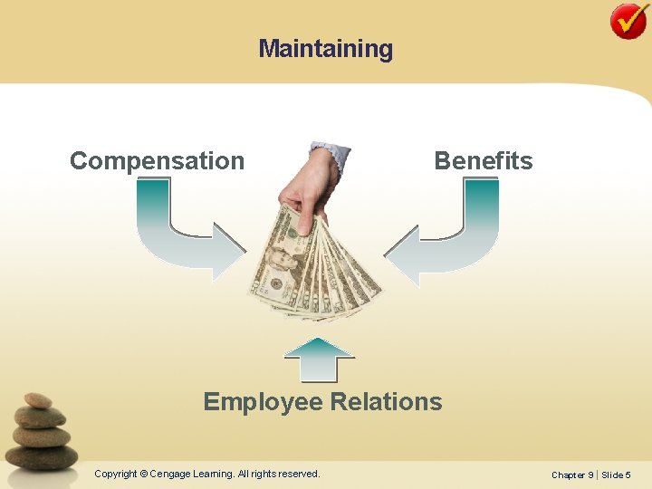 Maintaining Compensation Benefits Employee Relations Copyright © Cengage Learning. All rights reserved. Chapter 9