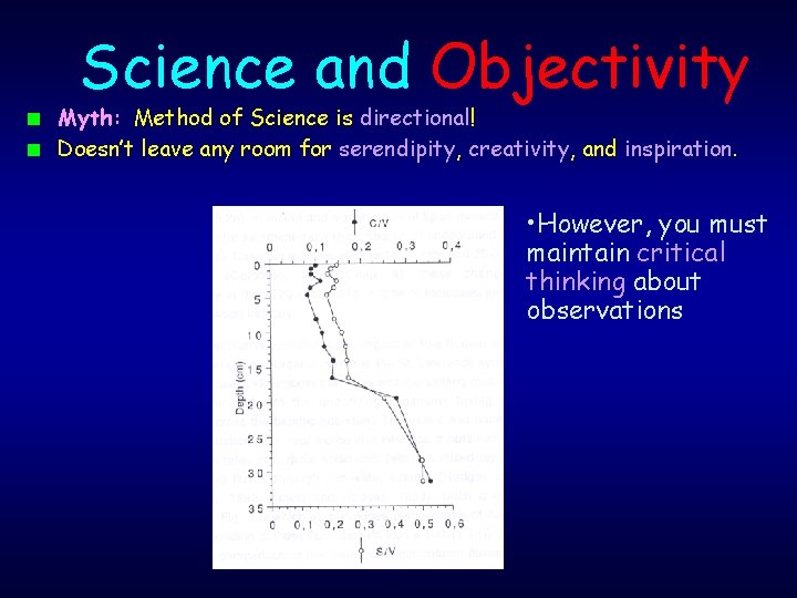 Science and Objectivity n n Myth : Method of Science is directional! Doesn’t leave