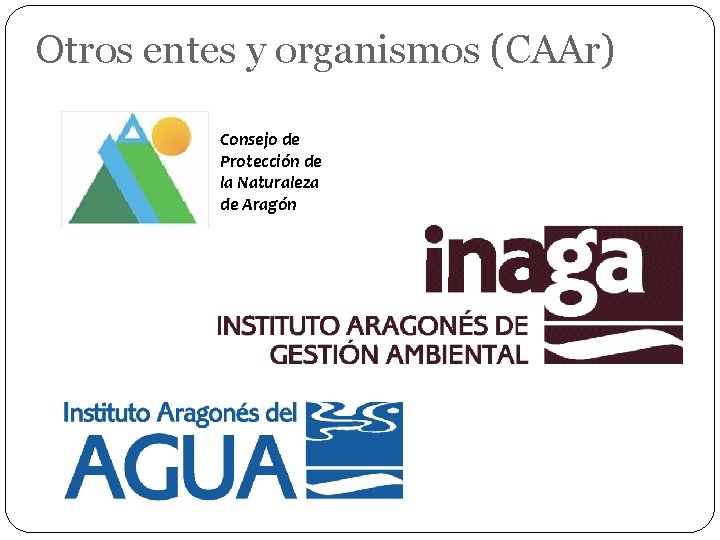Otros entes y organismos (CAAr) Consejo de Protección de la Naturaleza de Aragón 