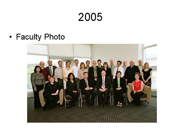 2005 • Faculty Photo 