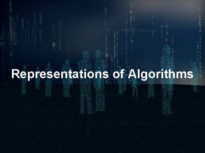 Representations of Algorithms 