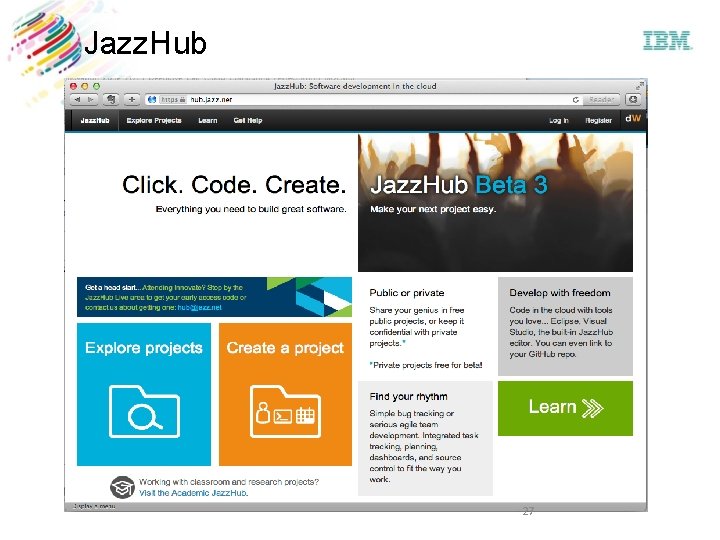 Jazz. Hub 27 