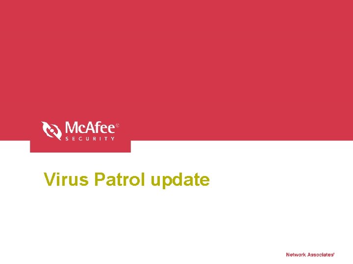 Virus Patrol update 