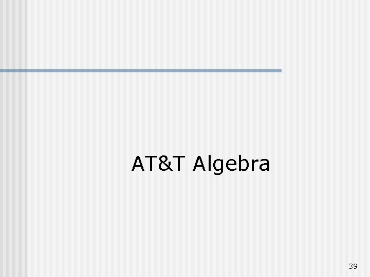 AT&T Algebra 39 