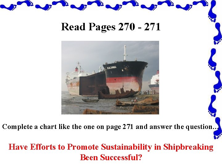 Read Pages 270 - 271 Complete a chart like the on page 271 and