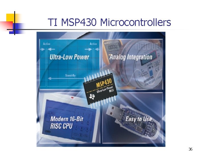 TI MSP 430 Microcontrollers 36 