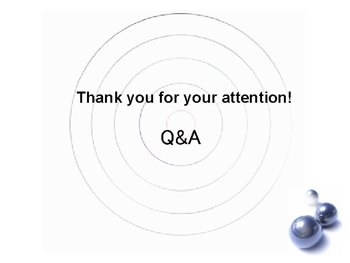 Thank you for your attention! Q&A 