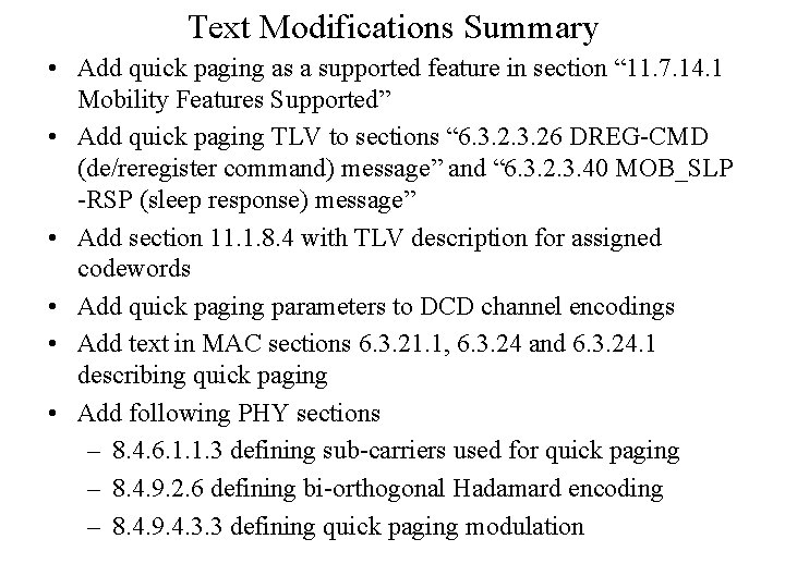 Quick Paging IEEE 802 16 Presentation Submission Template