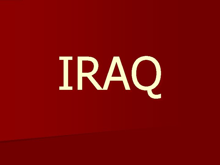 IRAQ 