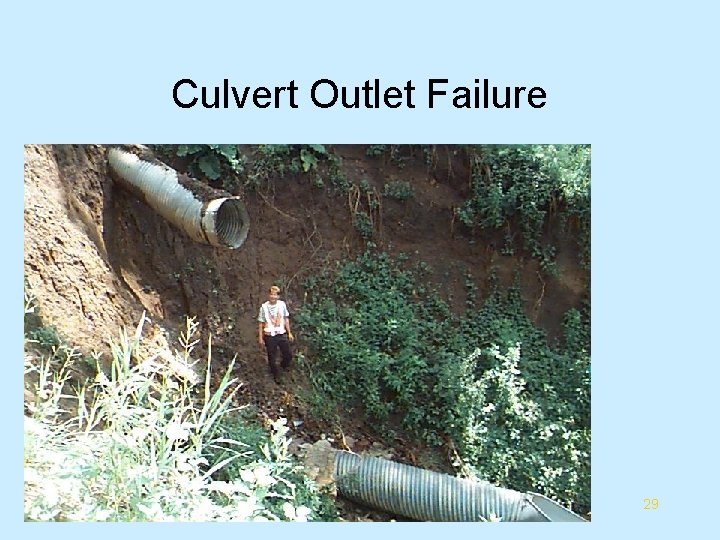 Culvert Outlet Failure 29 