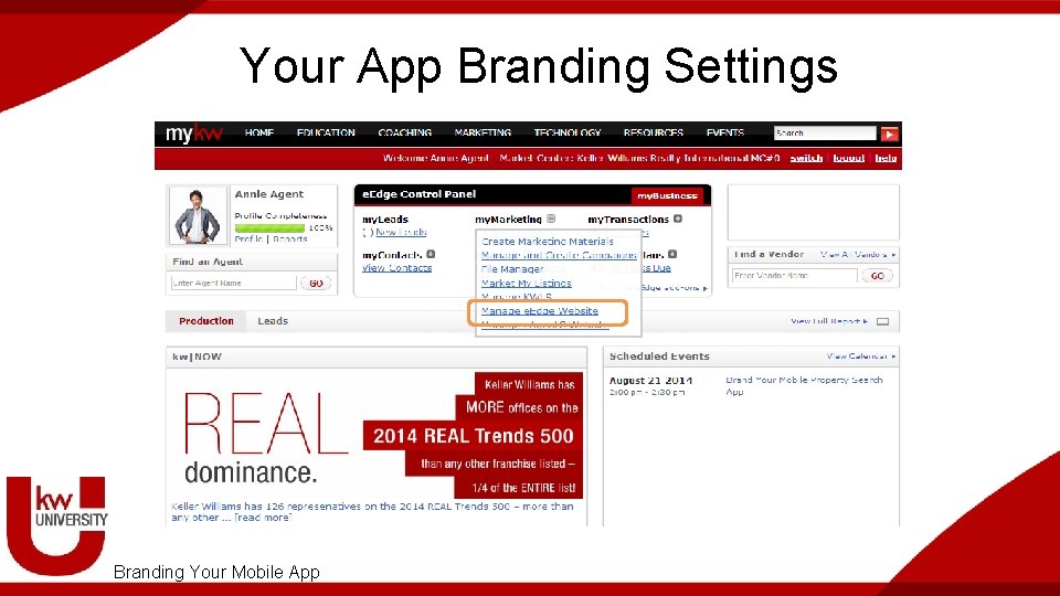 Your App Branding Settings Branding Your Mobile App 