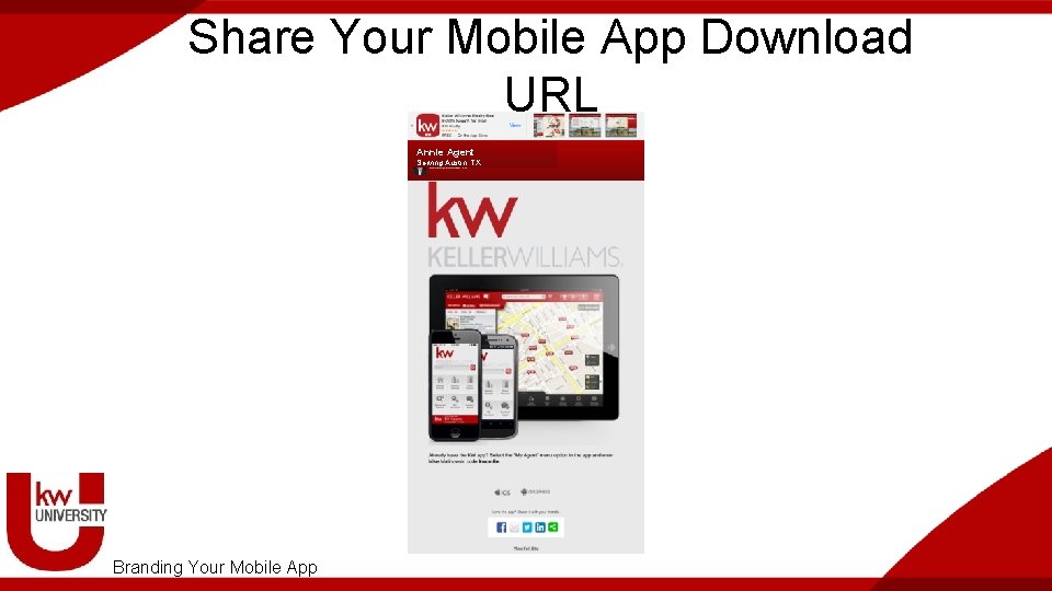 Share Your Mobile App Download URL Annie Agent Serving Austin, TX Branding Your Mobile