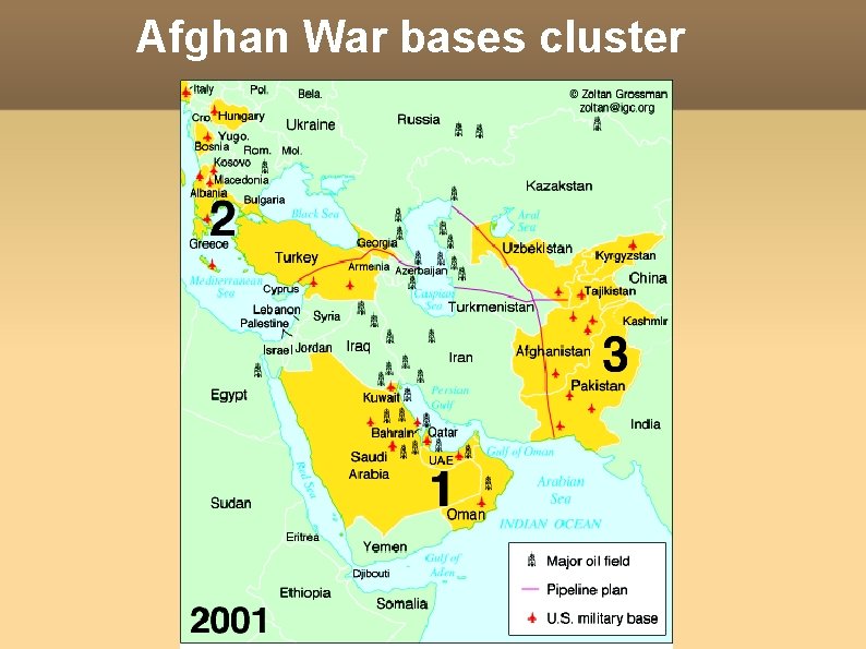 Afghan War bases cluster 