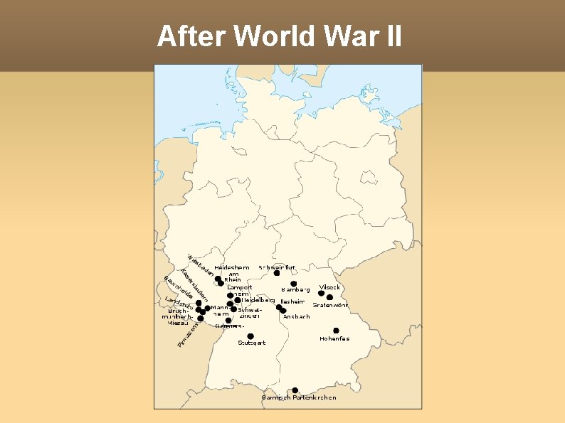 After World War II 