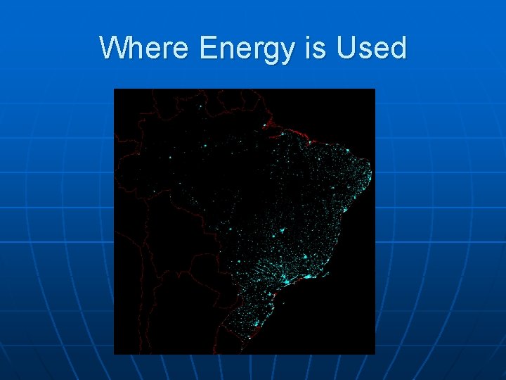 Where Energy is Used 