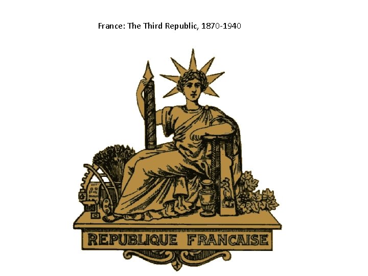 France: The Third Republic, 1870 -1940 