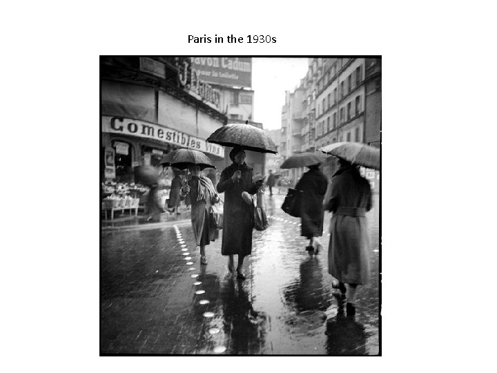 Paris in the 1930 s 