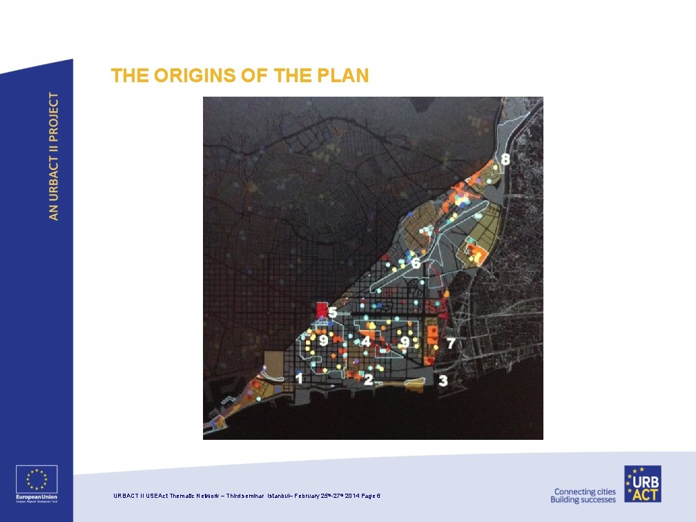 THE ORIGINS OF THE PLAN URBACT II USEAct Thematic Network – Third seminar Istanbul–