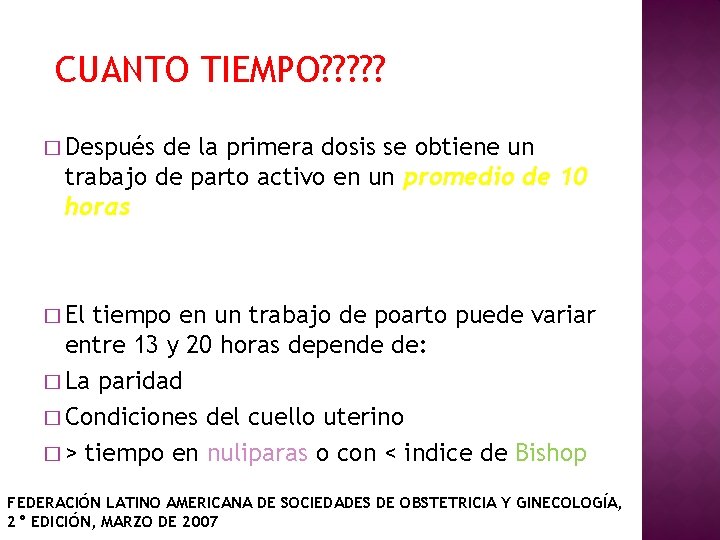 CUANTO TIEMPO? ? ? � Después de la primera dosis se obtiene un trabajo