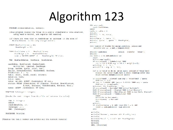 Algorithm 123 