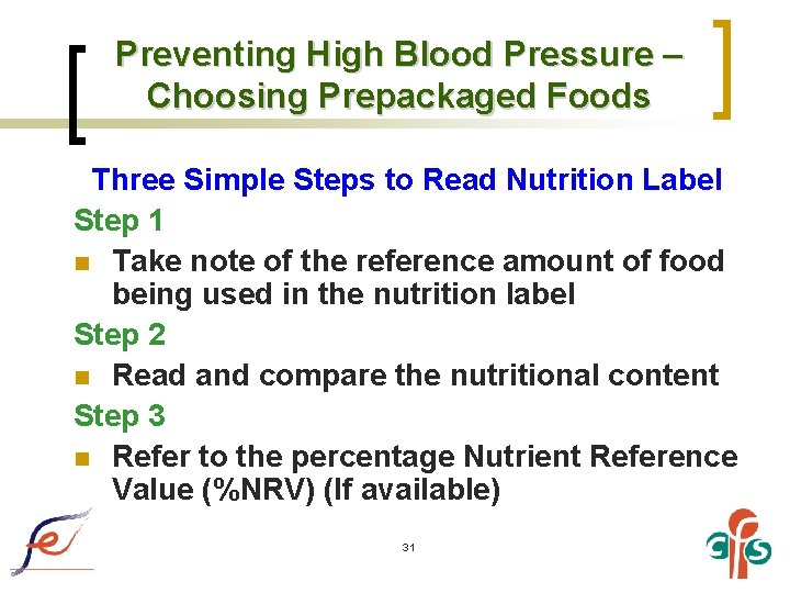Preventing High Blood Pressure – Choosing Prepackaged Foods Three Simple Steps to Read Nutrition