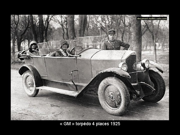  « GM » torpédo 4 places 1925 