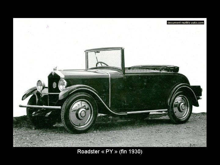 Roadster « PY » (fin 1930) 