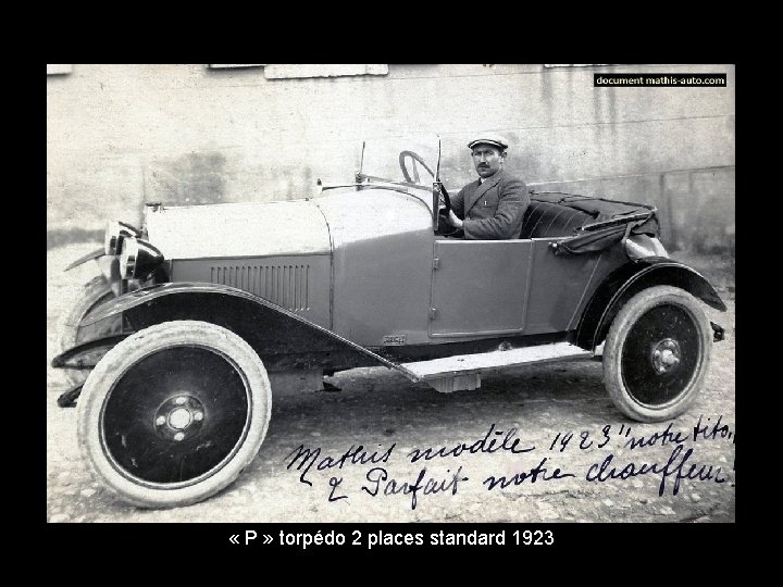  « P » torpédo 2 places standard 1923 