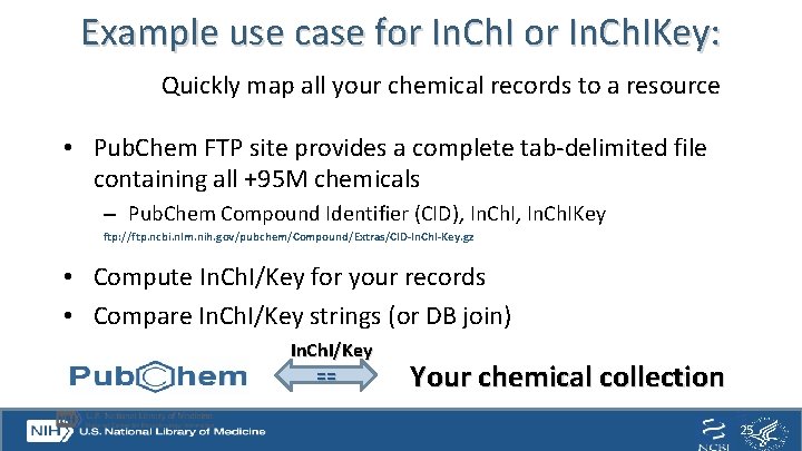 Example use case for In. Ch. IKey: Quickly map all your chemical records to