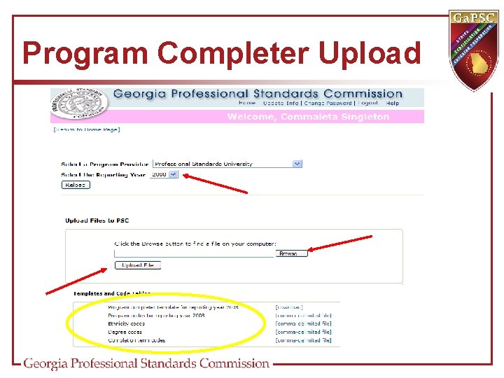 Program Completer Upload 