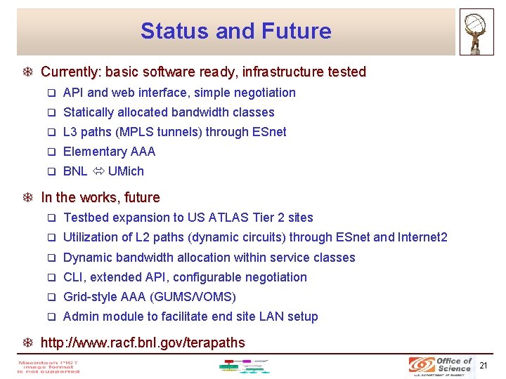 Status and Future T Currently: basic software ready, infrastructure tested q API and web